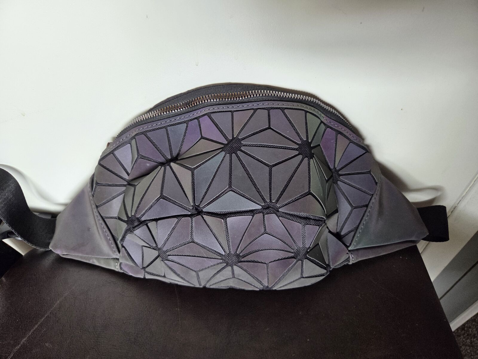 Geometric Luminous Tote Bag Holographich Purses and Handbags Flash Reflactive Crossbody Bag