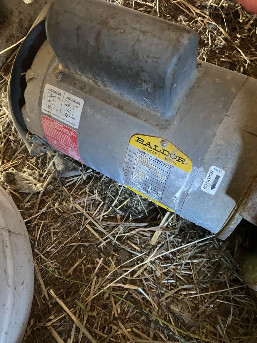 Baldor 2 horse single phase pump and motor