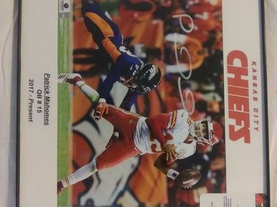 Patrick Mahomes signed photo with C.O.A.