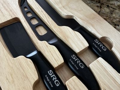 SRG St Regis Group Cheese Knife Set with Wooden Block