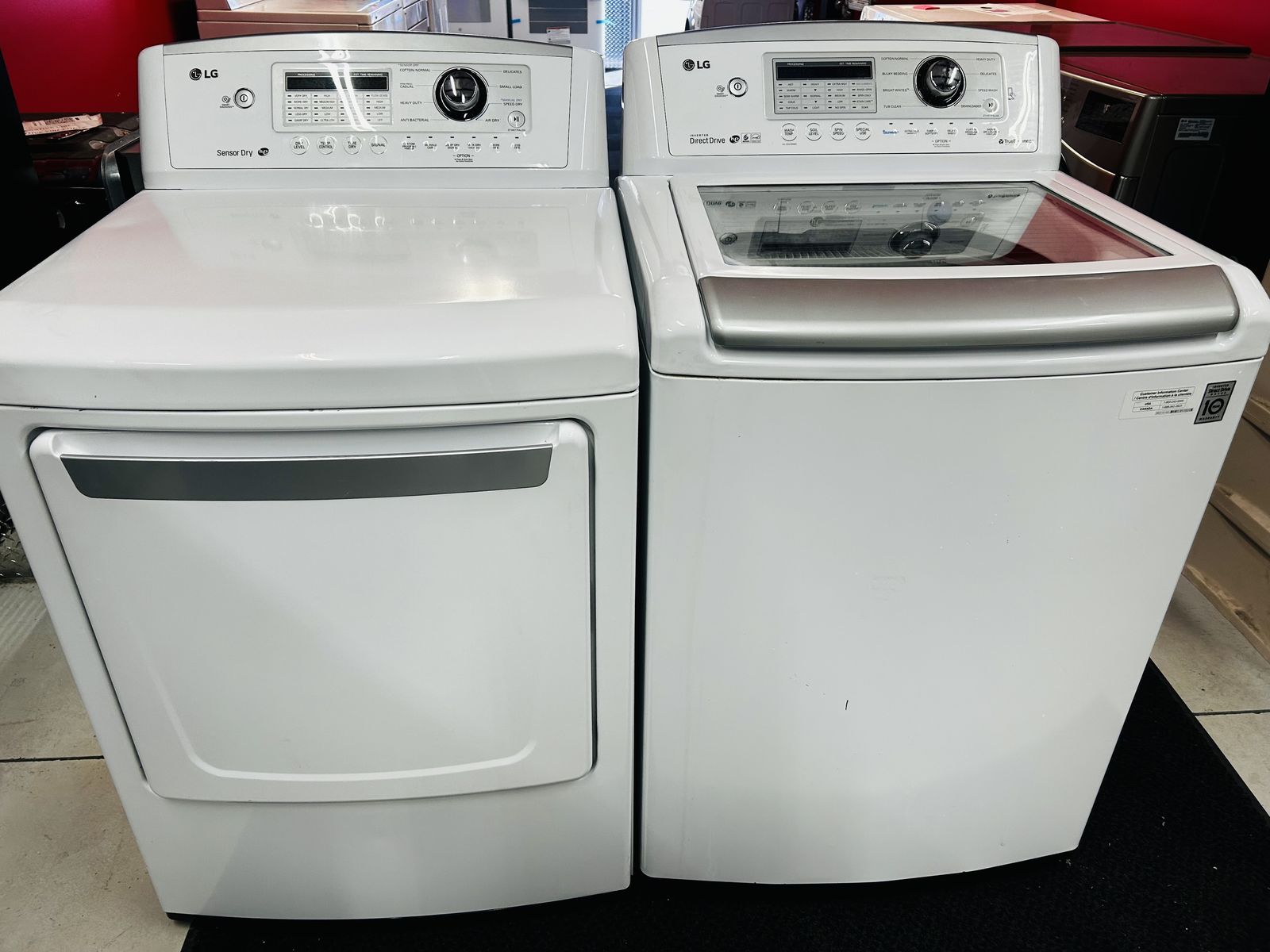 Lg Electric Top Load Set