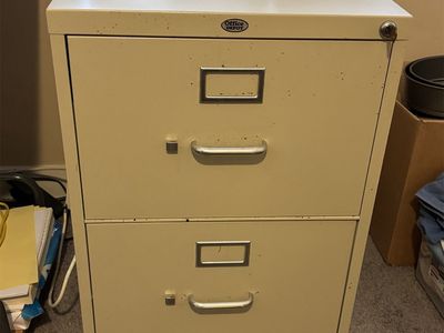 Two Drawer File Cabinet for hanging files