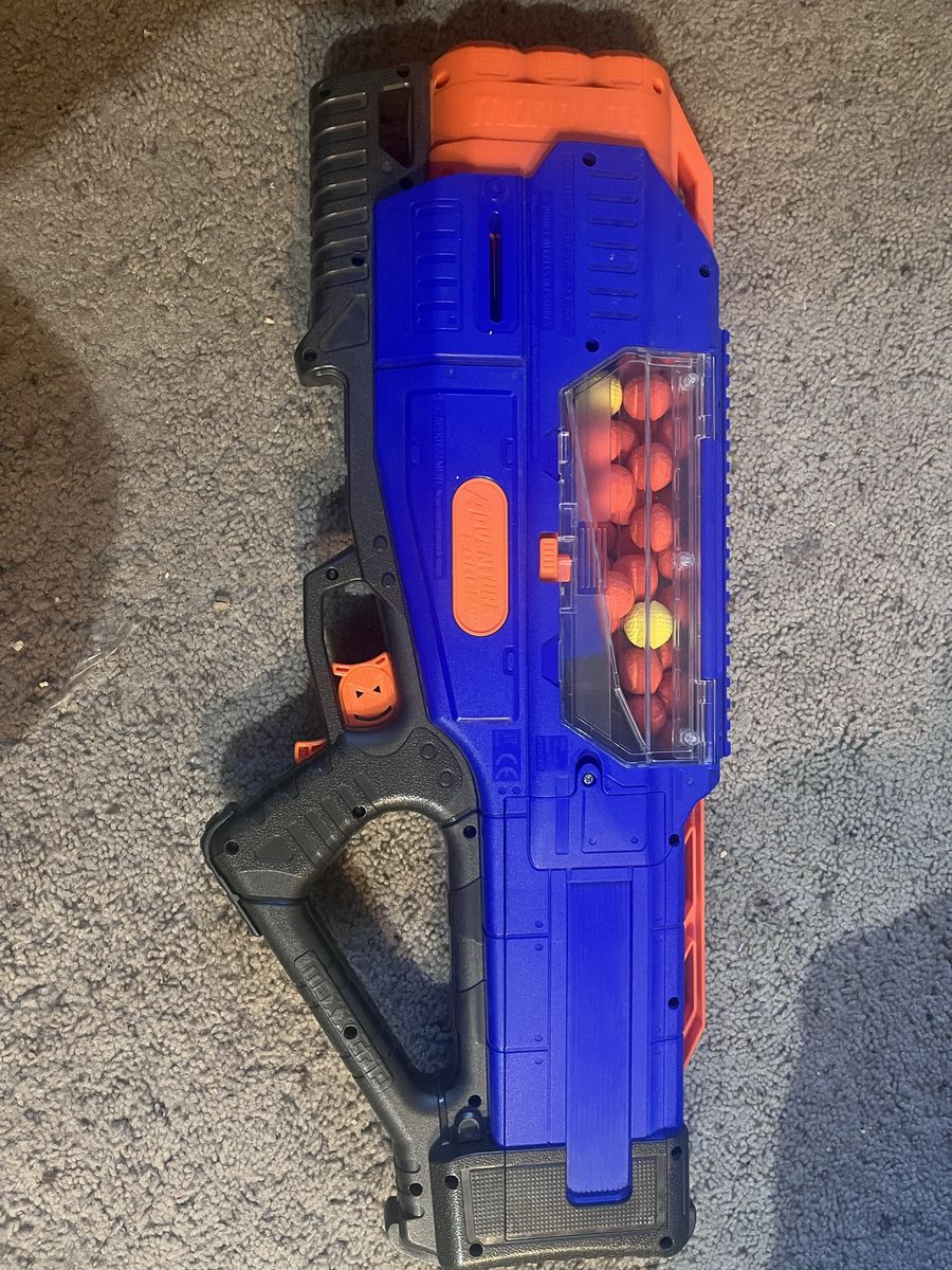 Adventure Force Nexus Pro X DART Blaster Ultimate with Max Grip - Blue/Orange