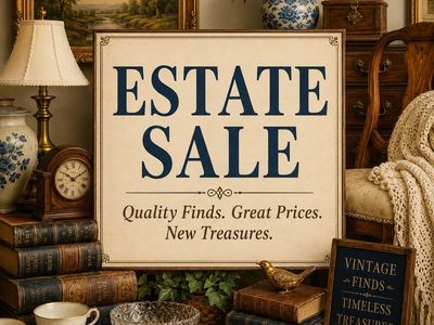 Estate Sale in Cottonwood Heights Utah 2560 Campus Dr. - Friday August 21 9:00am