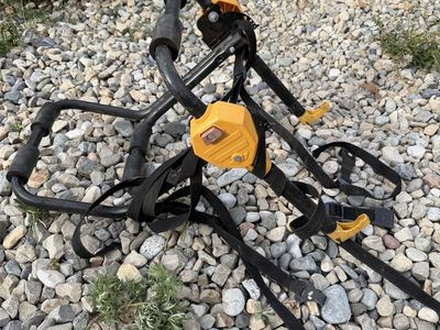 Trunk Mount Bicycle Carrier Rack with Straps - Black and Yellow