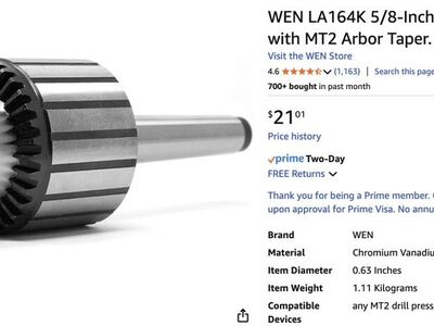 Tailstock Chuck For Wood Lathe (new, never used)