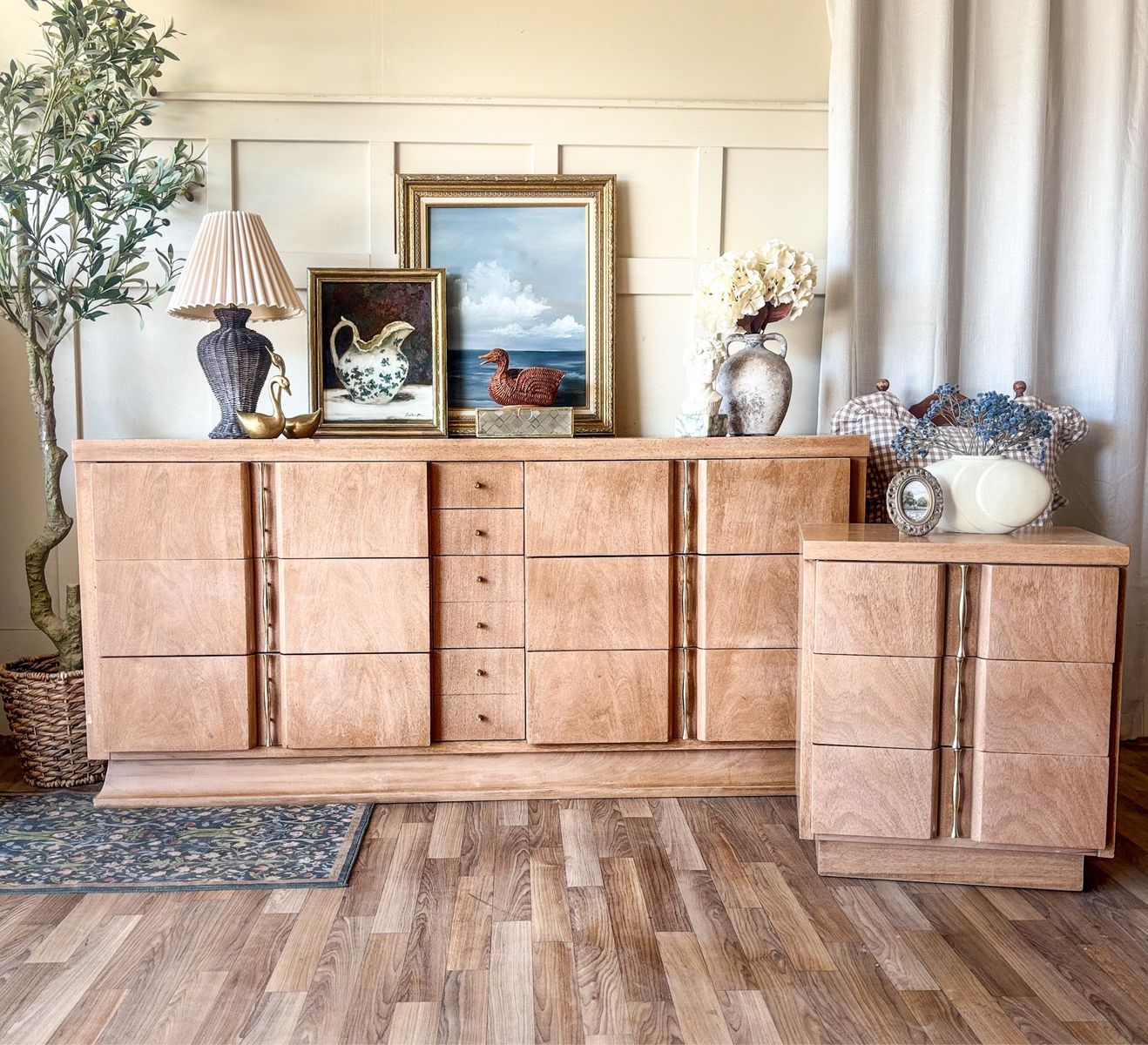 *FREE DELIVERY* Project American of Martinsville MCM Dresser & Nighstand