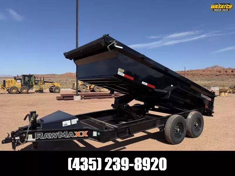 2026 RawMaxx Jet Black 7X14 Low Profile Dump 14K G