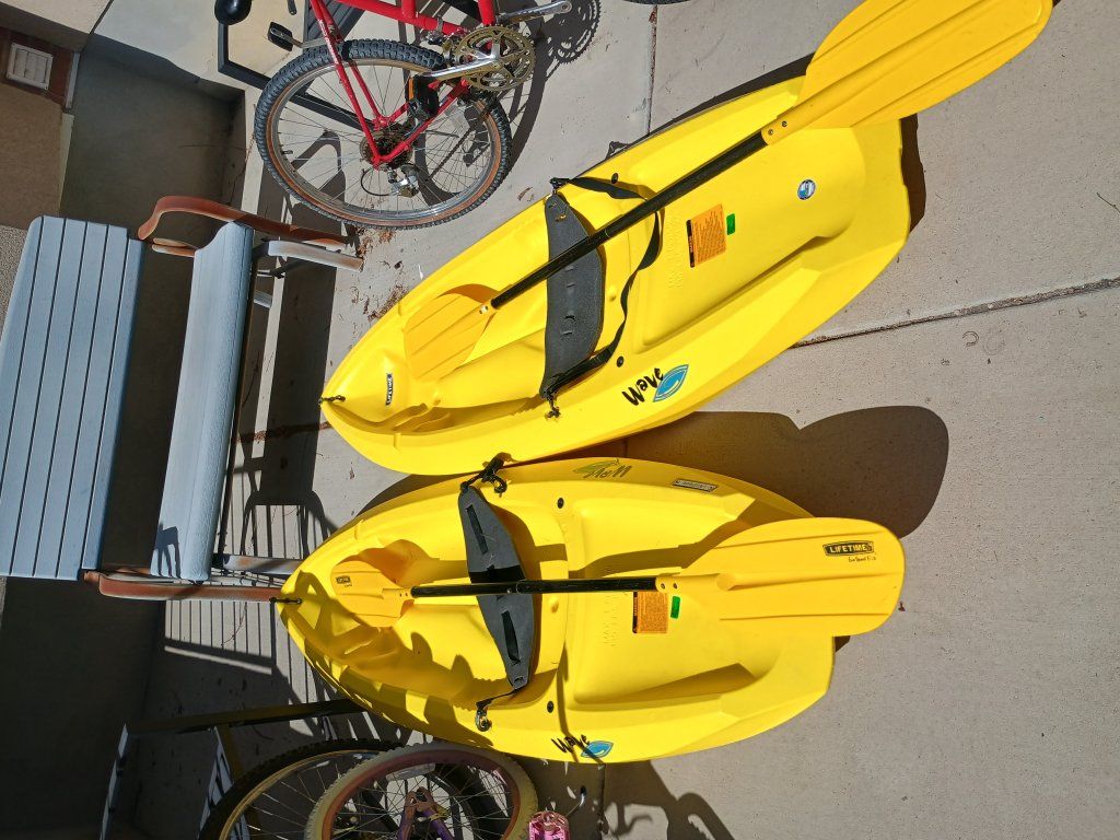2 Lifetime youth kayaks
