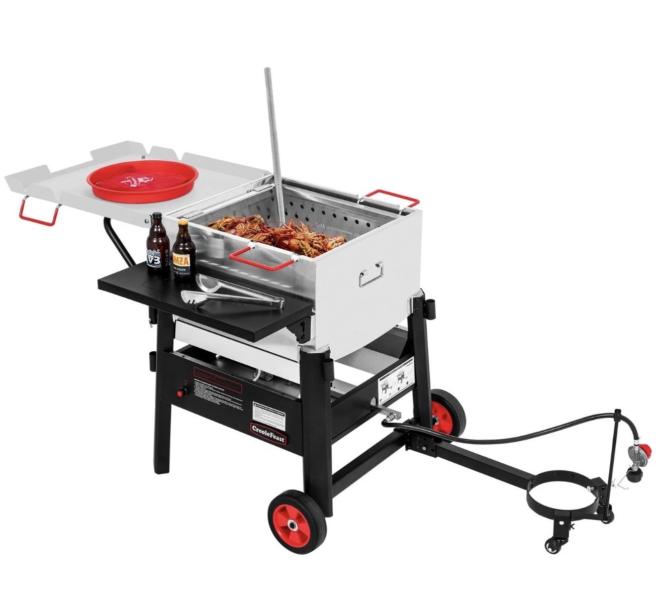 Creole Feast CFB2001 Propane Boiler & Steamer Crawfish Cooker with Wheels 90QT - NEW