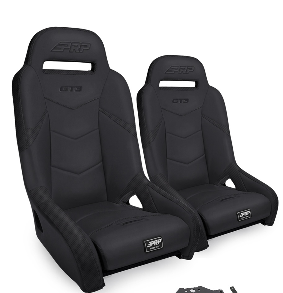 PRP GT3 Rear Suspension Seat - All Black - NEW - Off-Road UTV/RZR