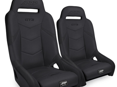 PRP GT3 Rear Suspension Seat - All Black - NEW - Off-Road UTV/RZR