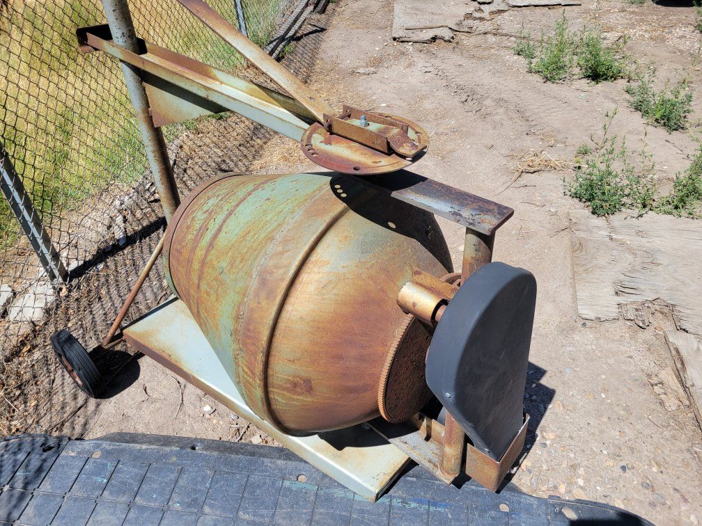 Electric Cement Mixer with Emerson Motor - Works Great for Construction & DIY Projects