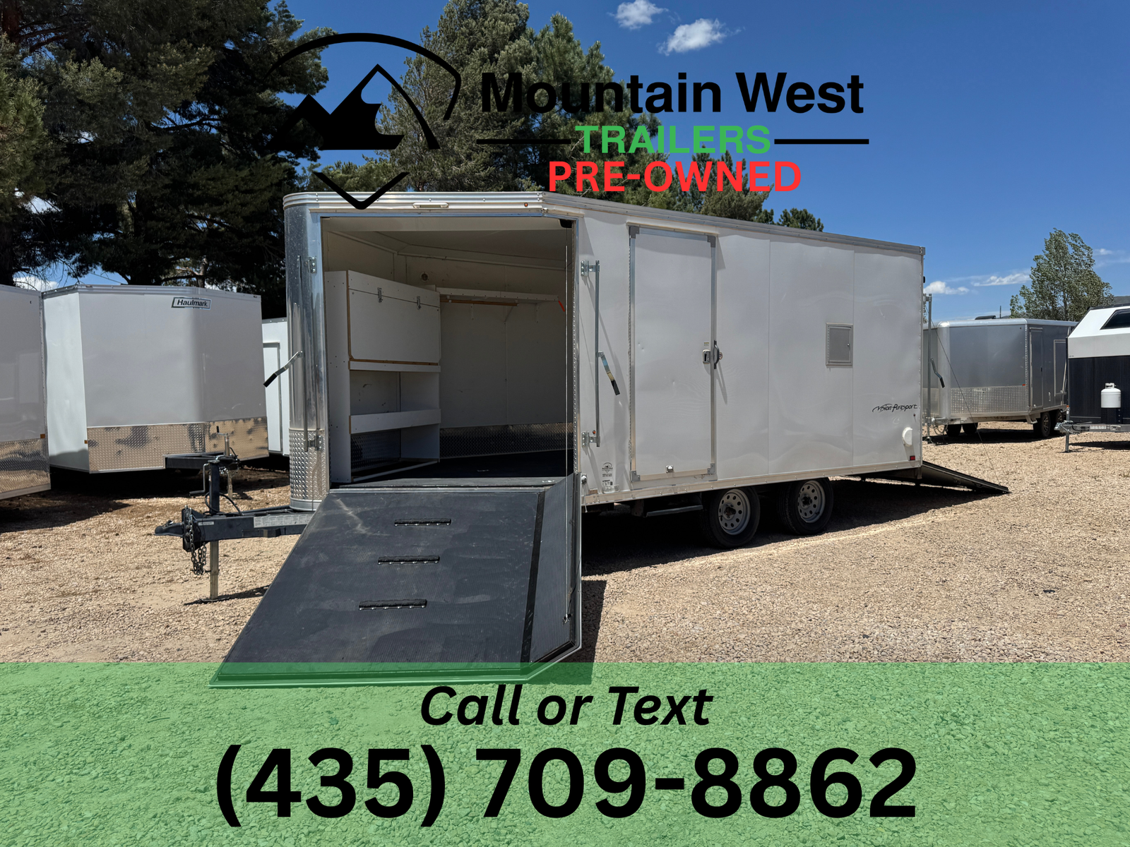 2019 USED Look VISION 8.5X16+5 Deck Over Enclosed Snowmobile Trailer