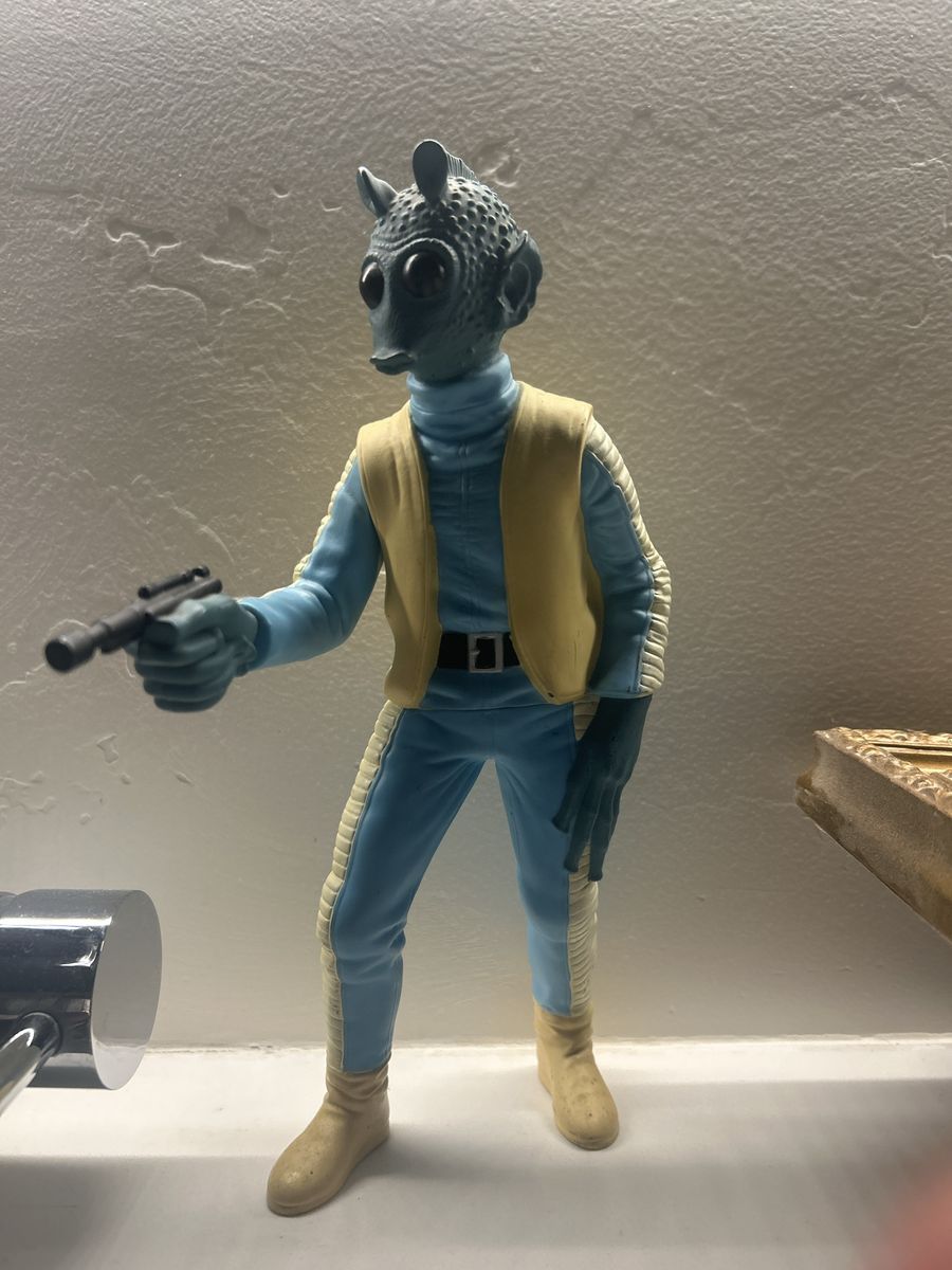 Vintage Star Wars Greedo Action Figure with Blaster