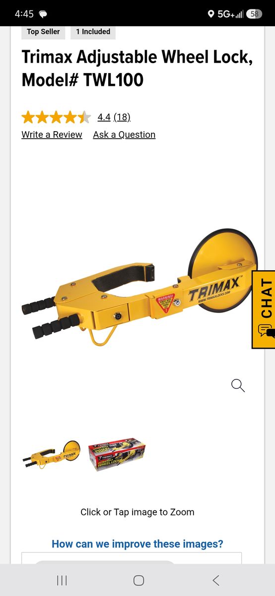 Wheel tire lock