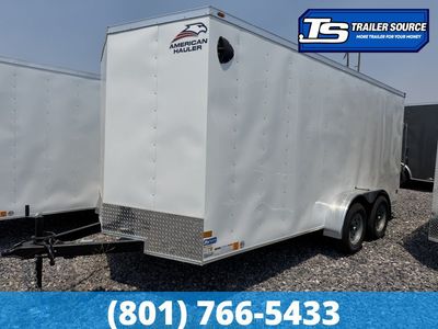 7x16 American Hauler Arrow Enclosed Cargo Trailer - 6'6" Interior - 7K GVWR - Ramp Door
