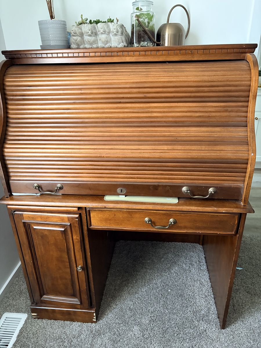 Vintage Roller Top Desk