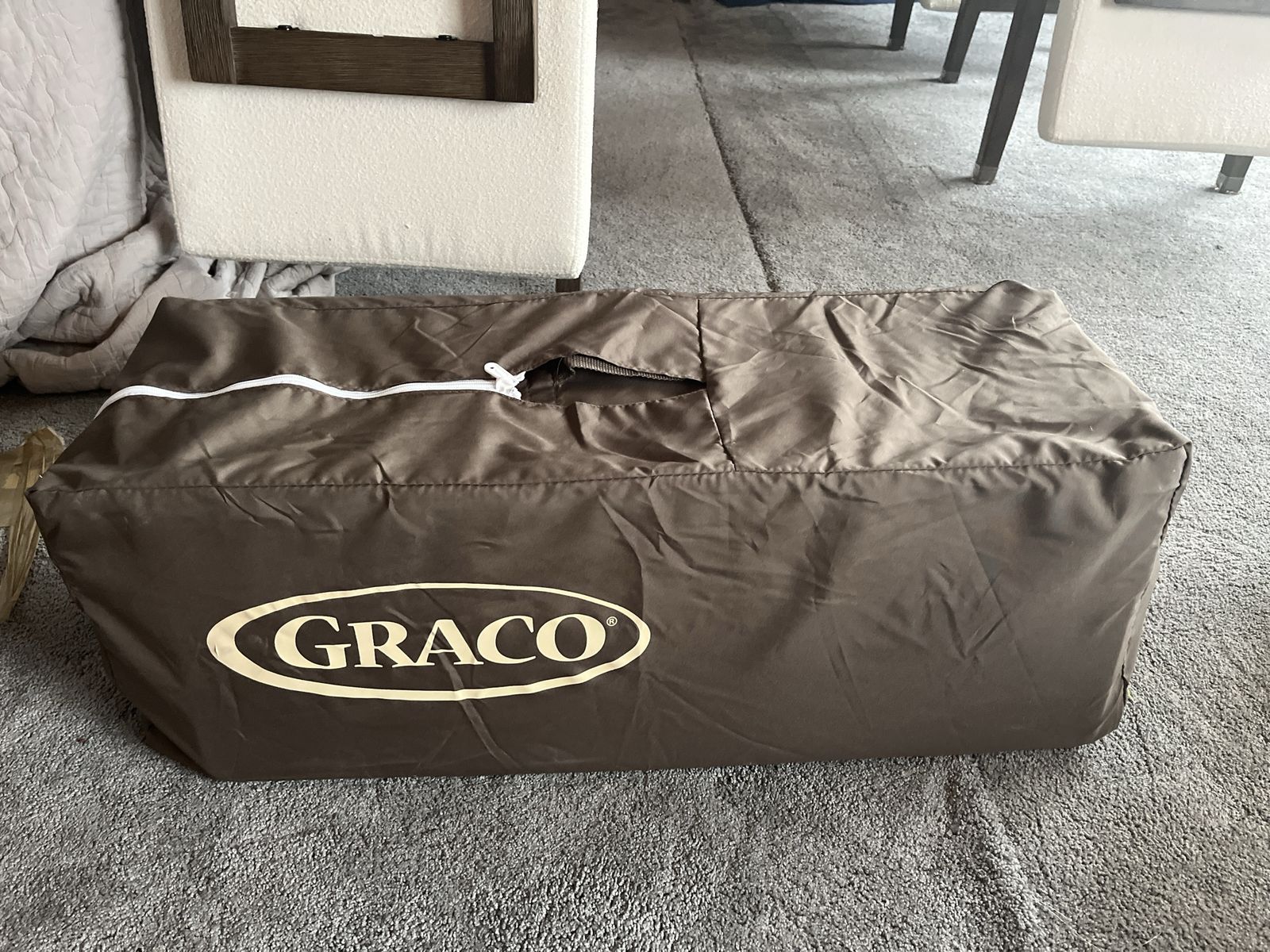 Graco Pack 'n Play Portable Playard in Brown and Pink - Easy Setup & Take Down