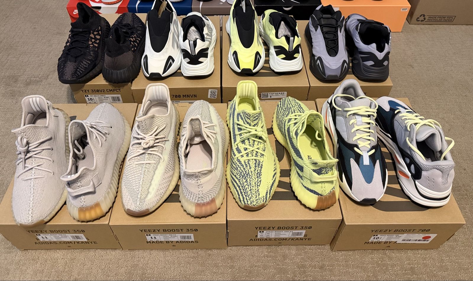 Adidas Yeezy Sneaker Collection - Multiple Models & Sizes 