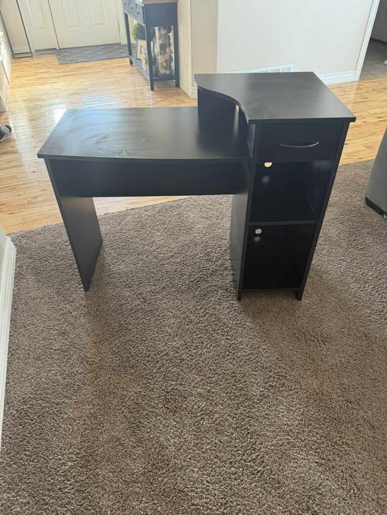 Desk With Drawer And Cubbies