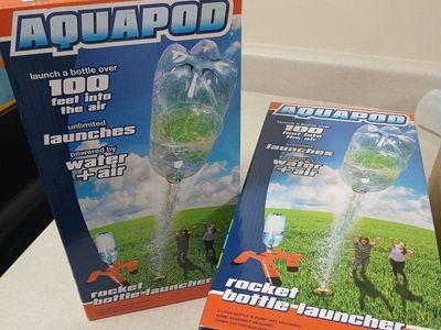 Aquapod Rocket Bottle Launcher - 2 Pack - Launch Bottles Over 100ft with Water + Air