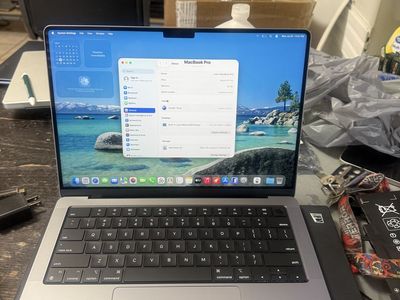 FLAWLESS 14" MACBOOK PRO M1 PRO PROCESSOR 16GB RAM 1TB SSD BATTERY CYCLE COUNT IS 6 WITH WARRANTY