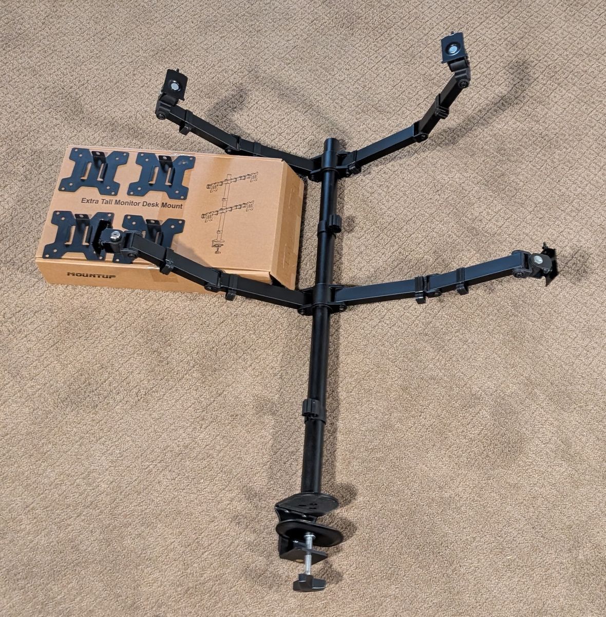 Quad Monitor Desk Mount