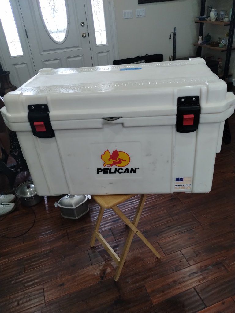 Pelican Elite 45QT Cooler White w/ Spigot - Made in USA, Durable Outdoor Ice Chest