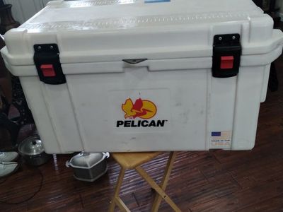 Pelican Elite 45QT Cooler White w/ Spigot - Made in USA, Durable Outdoor Ice Chest