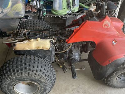 Running four wheeler