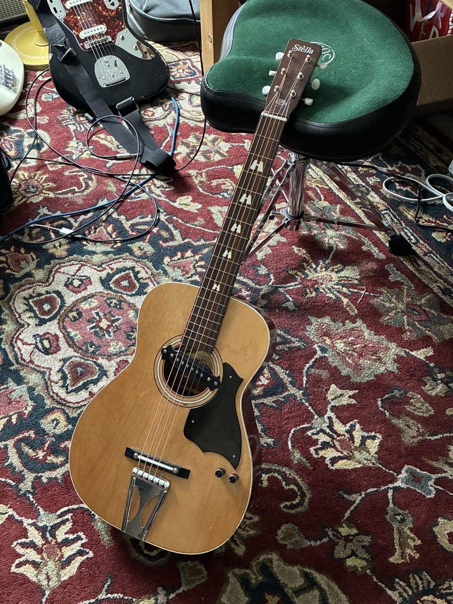 Vintage 1954 Small Body Acoustic Guitar “Stella”