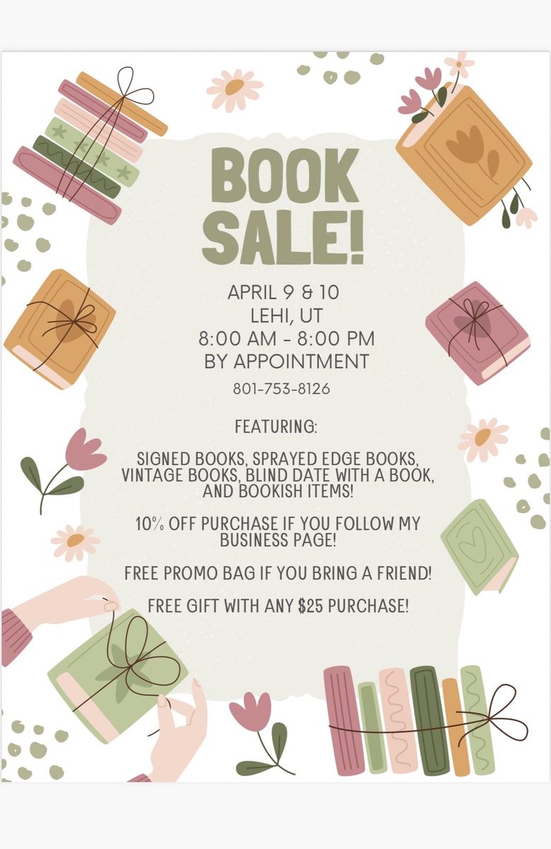 Book Sale Th-Fri in Lehi