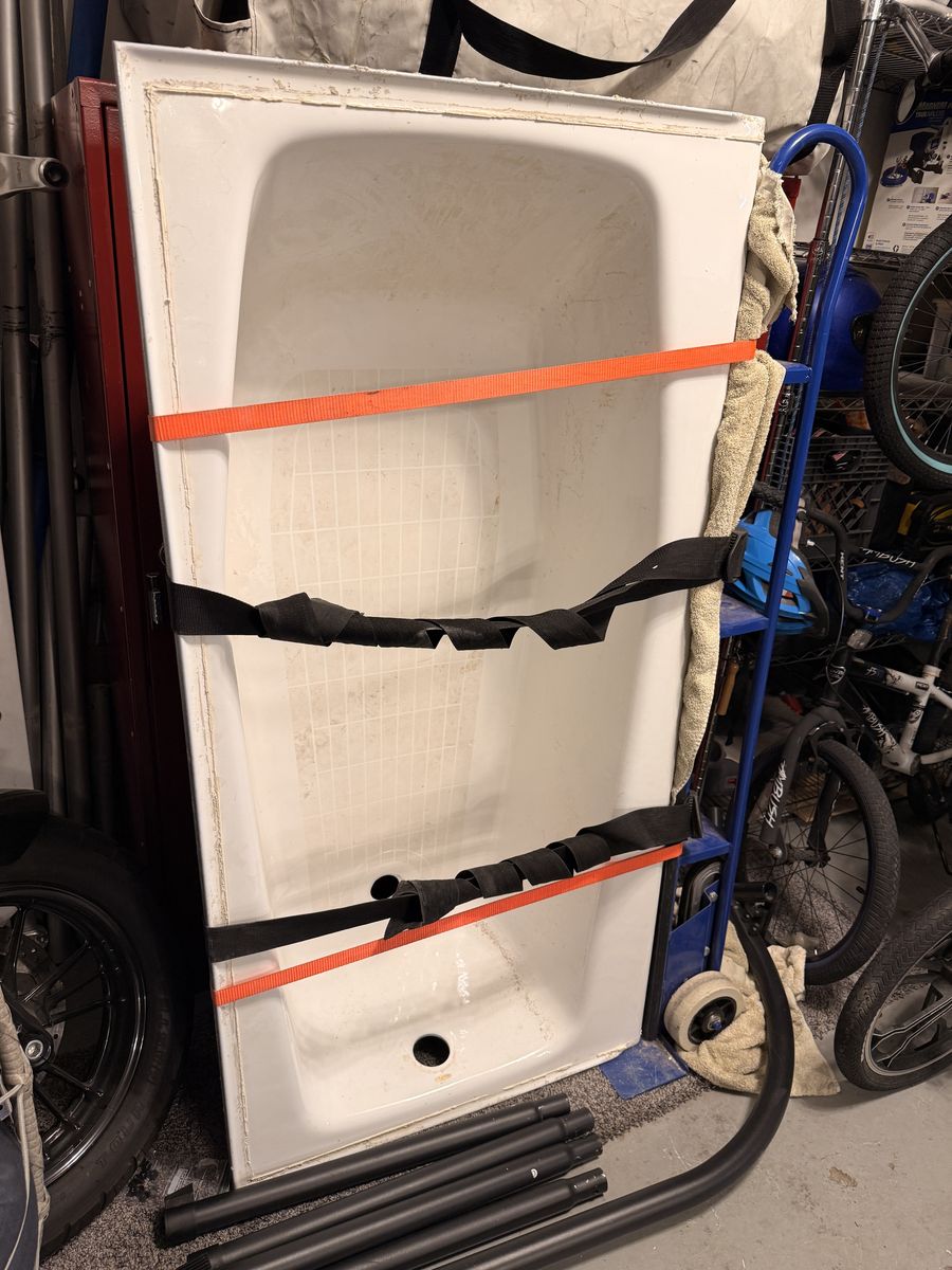 Standard cast iron tub