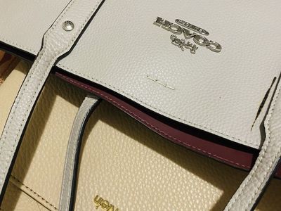 Coach & Calvin Klein Women's Pebbled Leather Tote Handbags Lot