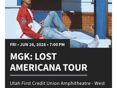 2 tix MGK: Lost Americana Tour with Wiz Khalifa