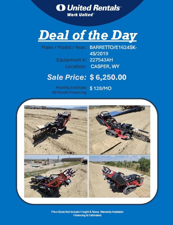 Walk behind Barreto Trencher 2019 great price $$