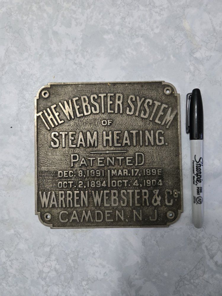 Hotel Utah steam heat brass plaque