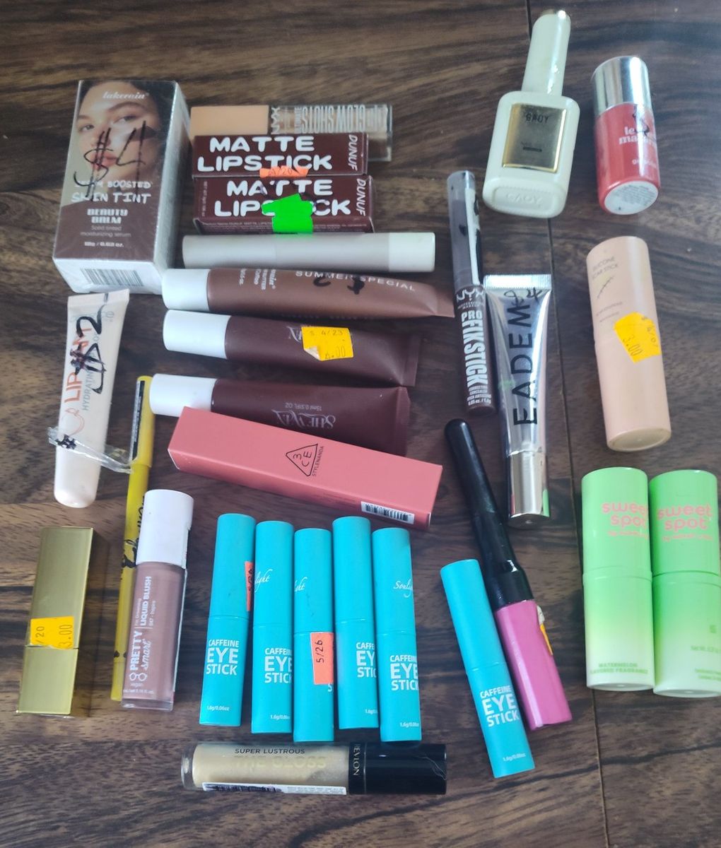 Assorted New & Used Makeup Lot - NYX, Revlon, Stila, Sweet Spot, Gaoy, Eadem Cosmetics