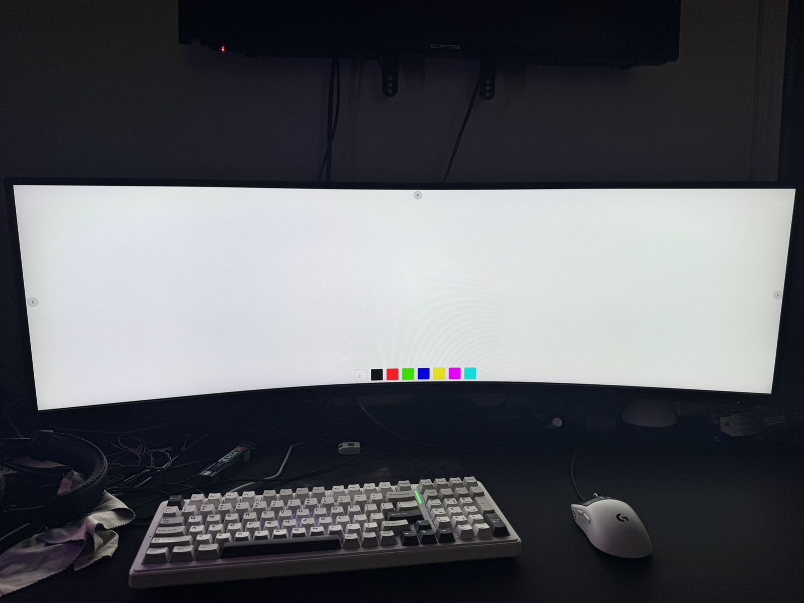 AOC Agon Curved Gaming Monitor 49" (AG493UCX), Dual QHD 5120x1440 @ 120Hz
