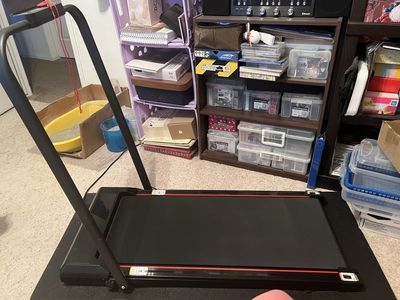 Folding Treadmill with Remote Control and Safety Key, Compact Design