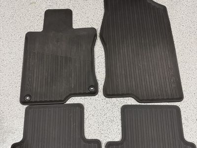 2009-2014 OEM Acura TSX Black All-Weather Rubber Floor Mats Set Front & Rear