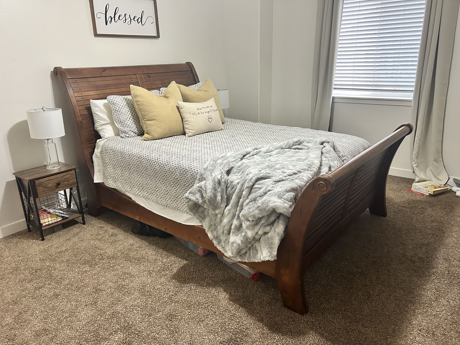 Queen Sleigh Bed