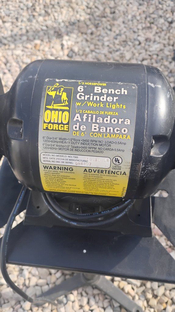 6" bench grinder