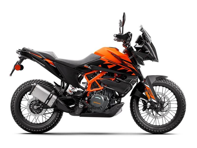 KTM 390 Adventure Motorcycle - Orange & Black, All-Terrain Ready, Off-Road Capabilities