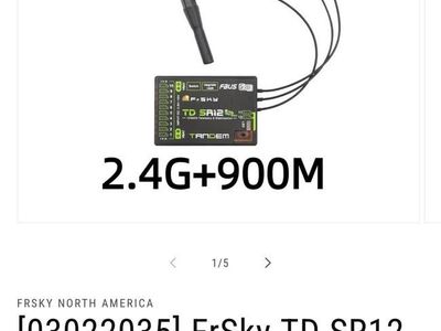 FrSky TD SR12 Dual Band Stabilized Receiver