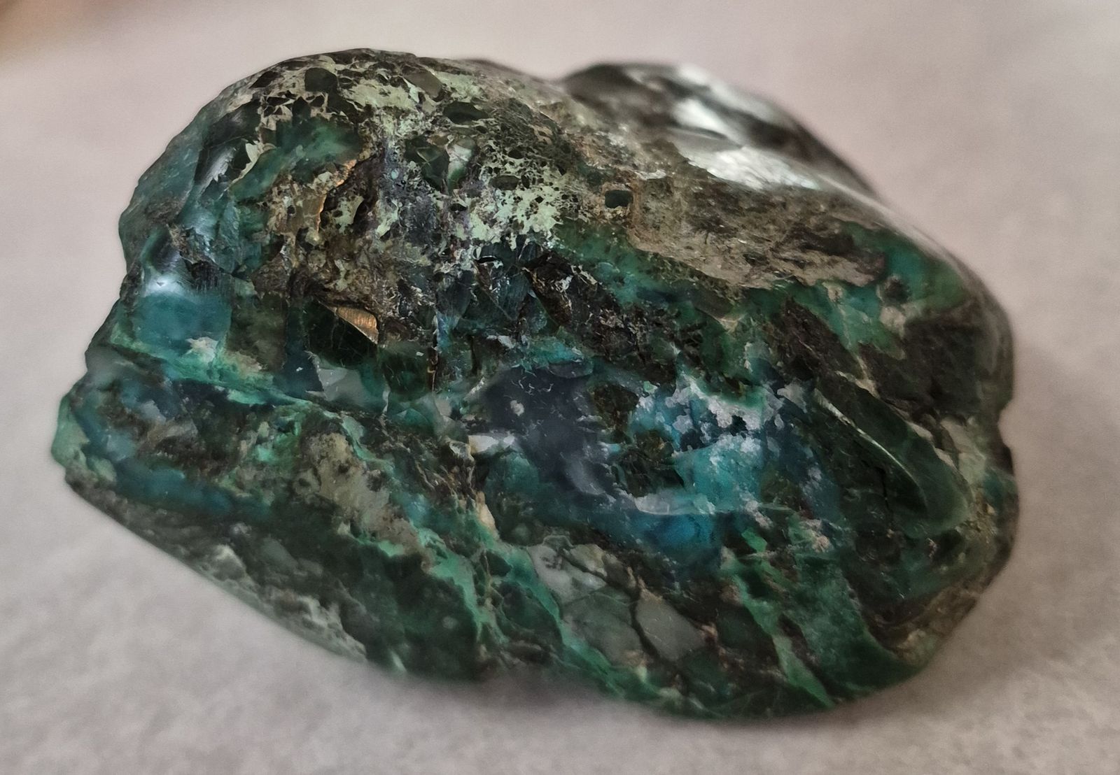 Raw Malachite Rock