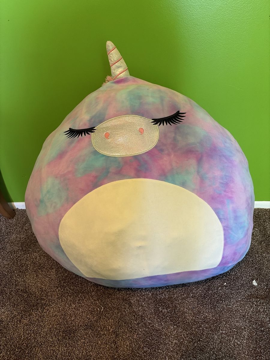 Jumbo Tie-Dye Unicorn Plush Pillow Toy