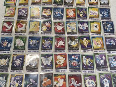 65 Vintage Japanese Pokemon Pocket Monsters from 1996. Great condition!