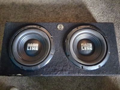 2x12" Baseline Subwoofers with box